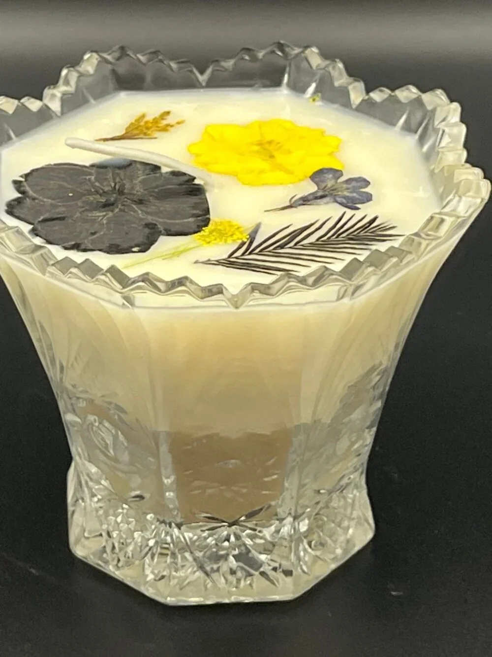 Crystal Lidded Jar Heirloom Glow Candle